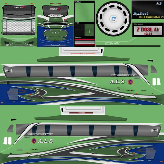 Berbagai Livery Bus Simulator Indonesia