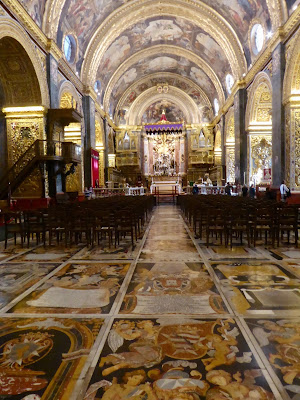 La cathédrale Saint-Jean La valette Malte Intérieur