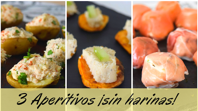 3 Aperitivos sin harinas, muy sanos!