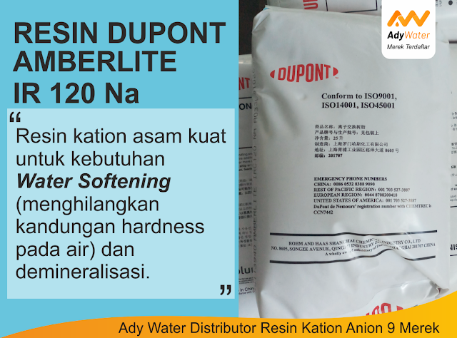 Resin Dupont Amberlite IR 120 Na | Ady Water Distributor Resin Softener