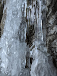 Ice formations in Galleria Alveo