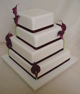 Wedding Cakes with calla lilies