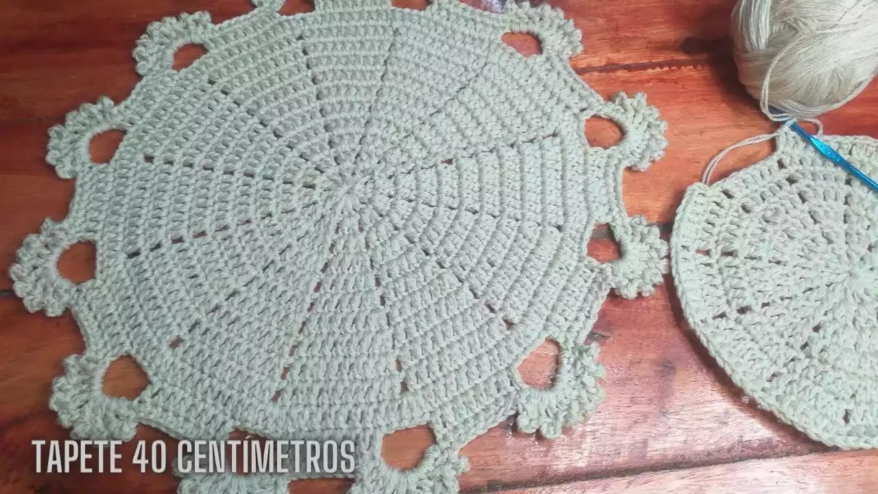 Teje Maravilloso Tapete Redondo a Crochet