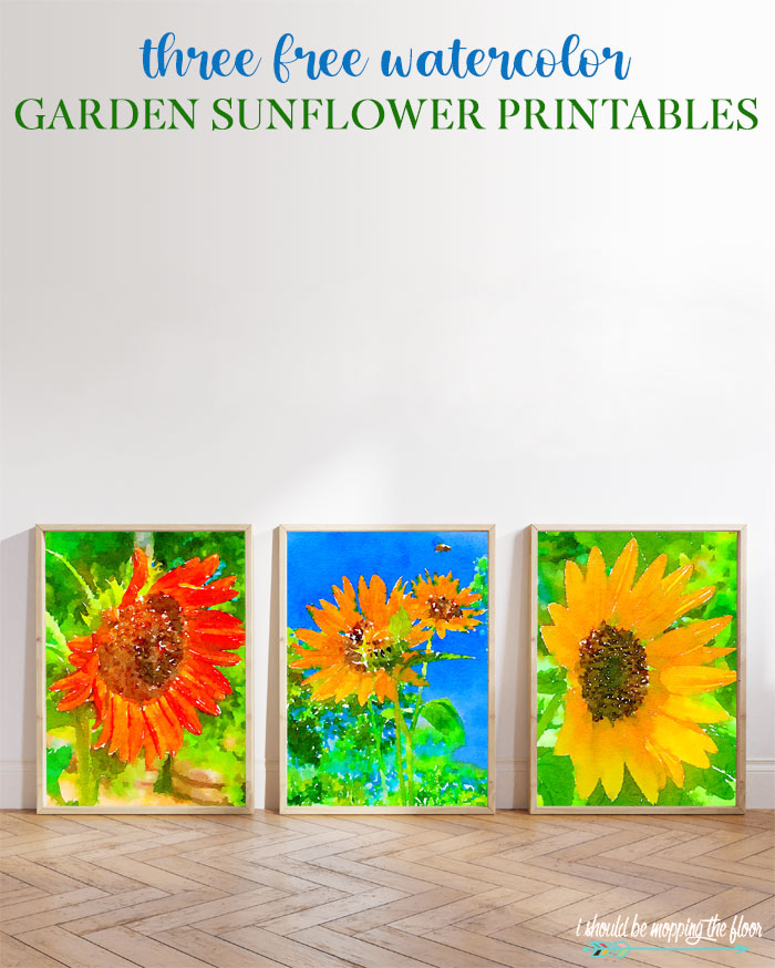 Watercolor Garden Printables