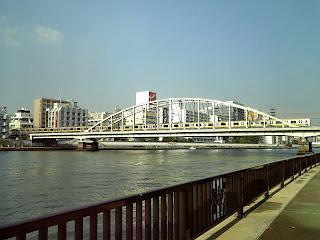 railway bridge over sumida-gawa