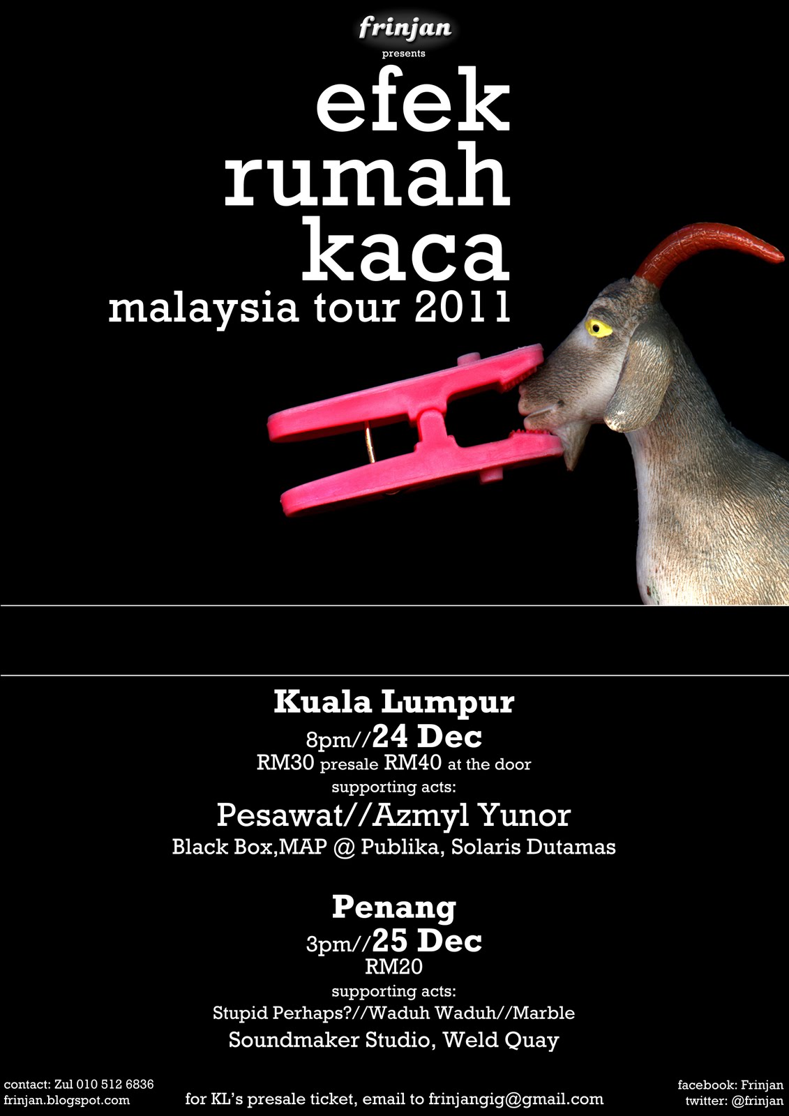 terompahkayu Efek Rumah  Kaca  Malaysia Tour 2011