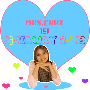 Mrs.Erry 1st Giveaway 2013