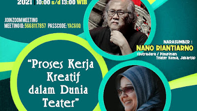 Proses Kerja Kreatif itu Seumur Hidup Dalam Teater 