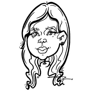 Young Lady Portrait Caricature