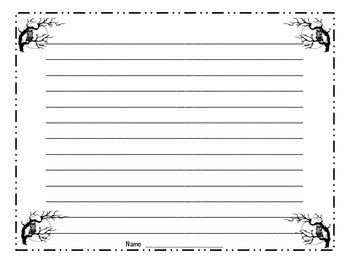 Owl Writing Paper Template