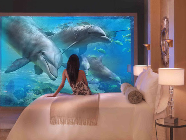 DORMITORIO CON DELFINES DOLPHIN BEDROOM via www.dormitorios.blogspot.com