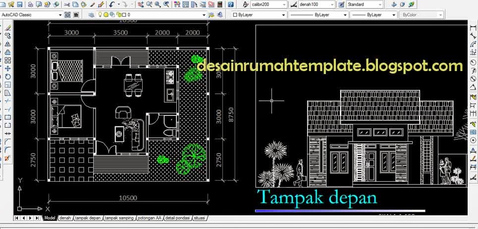 Desain Rumah Minimalis Format Autocad - Hot Press New York 