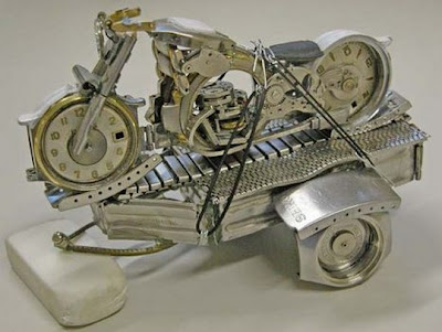 Motorcycles made from old watches Seen On www.coolpicturegallery.us