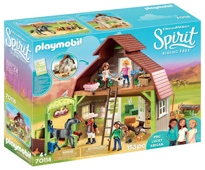 PLAYMOBIL Spirit Riding Free 70118 Establo con Pru, Lucky y Abigail  Producto Oficial 2019 | Piezas: 153 | A partir de 4 años  COMPRAR ESTE JUGUETE