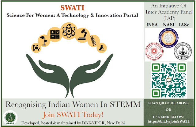 Image of the SWATI Portal, a groundbreaking initiative empowering women in Science, Technology, Engineering, Mathematics, and Medicine (STEMM) fields in India. The portal serves as a catalyst for gender equality, showcasing the achievements of women in STEMM and fostering collaboration and inclusivity.