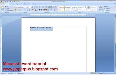 word 2010 tutorial