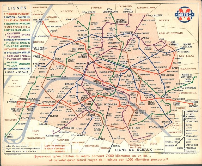 The Paris Métro or Métropolitain (French: Métro de Paris) is the accelerated 