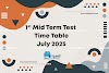 TN First Mid Term Exam Time Table 2025 District Wise PDF