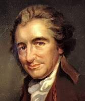 cropped Thomas Paine (1737 – 1809) oil painting by Auguste Millière (1880)