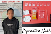 Personil Satres Narkoba Polres Lampung Utara Ringkus Terduga Pelaku Narkotika Jenis Sabu 