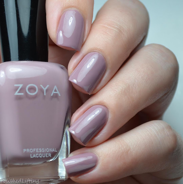 dusty purple creme nail polish