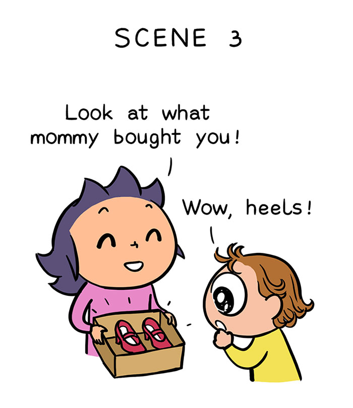 Hilarious Illustrations Depict How A Two-Year-Old Can Hurt Its Parents