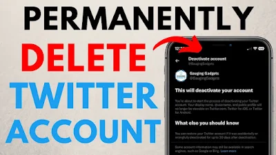 How To Delete Twitter Account Permanently
