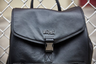 Wizpak Midnight with Gold Trim Leather, The World's First Wearable Luxury Sound System