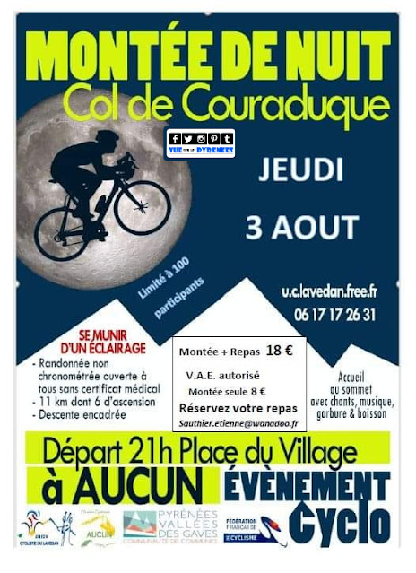 Montée nocturne du col de Couraduque 2023