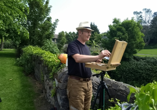 En plein air landscape painting workshop in Ireland with Kevin McSherry