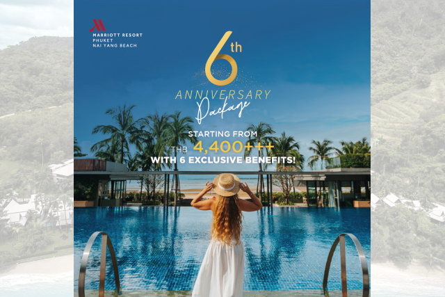 6th Anniversary Package at Phuket Marriott Resort and Spa, Nai Yang Beach