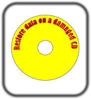 Restore data on a damaged CD