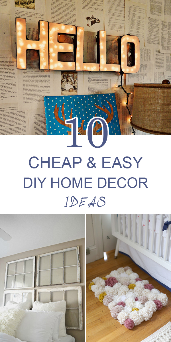 10 Cheap  and Easy DIY  Home  Decor  Ideas  Frugal Homemaking