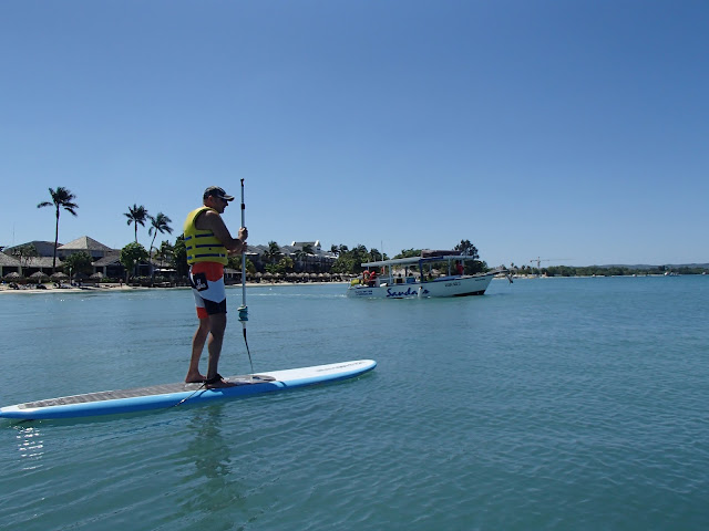 paddleboarding