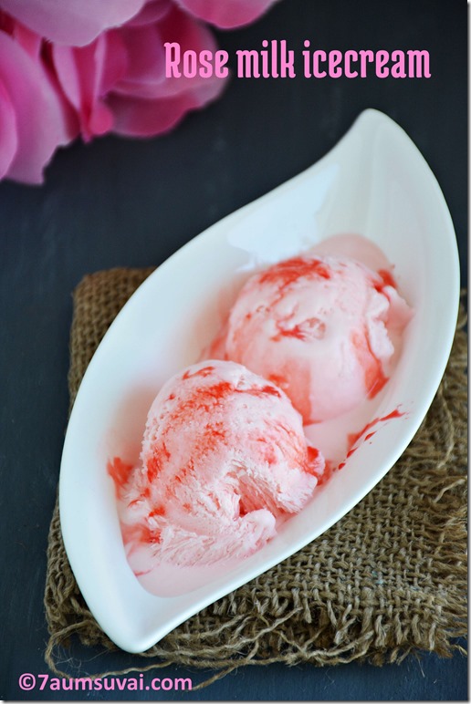 Rose milk icecream 
