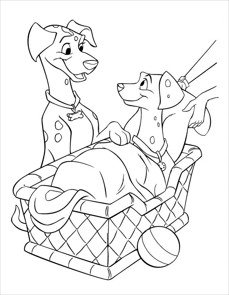101 Dalmations Coloring Pages to Print