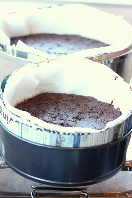 Part 1 Bake the chocolate fruit cake cover in ganache freeze