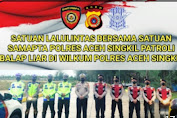 Demi Keselamatan Masyarakat Satlantas Polres Aceh Singkil Gelar Patroli Antisipasi Balap Liar