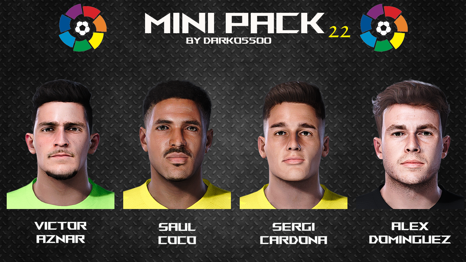 PES 2021 Faces: LaLiga Minipack 22 by Darko5500