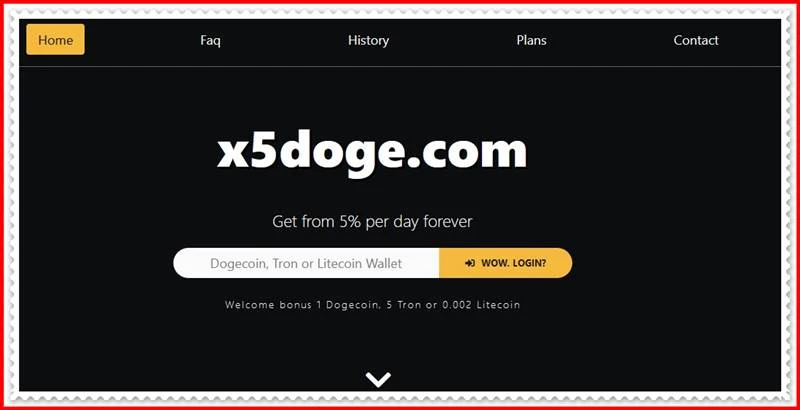 Мошеннический сайт x5doge.com – Отзывы, развод, платит или лохотрон? Мошенники