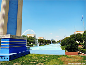 Esplanade Fountain en el Fair Park de Dallas