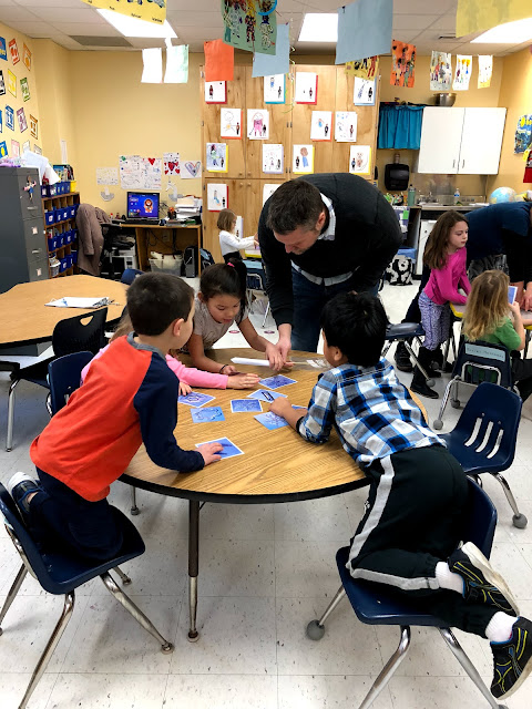 Parent volunteers present the Four Winds Science Program to kindergartners