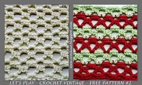 free crochet patterns, vintage, v-st, crazy vee