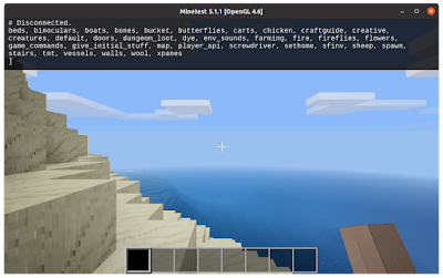 Serverあれこれ Minetestのサーバーコマンドでインストール済みのmodsを表示する