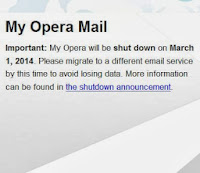 my opera discontinued news