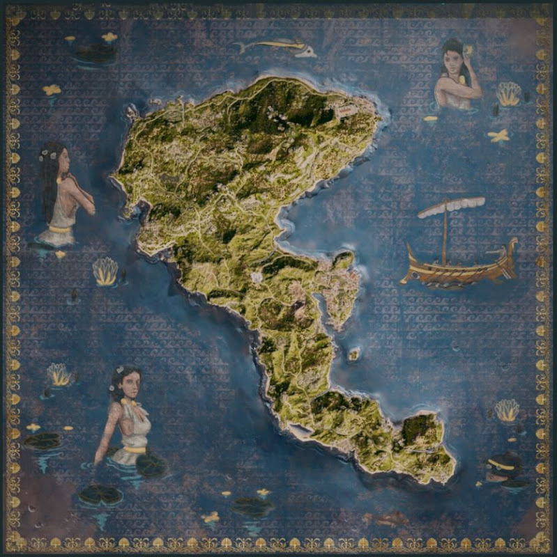 Assassin's Creed: Odyssey - Those Who Are Treasured Korfu Game Map