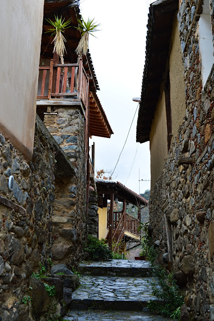 Part of the old traditional village of Kakopetria , in mountain Troodos, Cyprus.