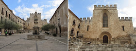 La Bisbal del Penedès a Santes Creus - Camí de Sant Jaume de Compostela; plaça i font de Sant Bernat i església de Santa Maria de Santes Creus