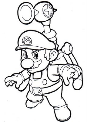 Mario Coloring Sheets on Mario Coloring Pages Jpg