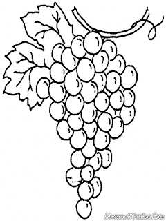 Printable Grape Coloring Pages